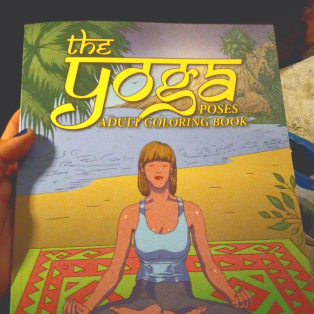 The yoga poses adult coloring book 2016+